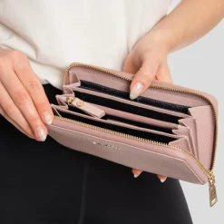 Sale Lazarotti Bologna Leather Geldbörse Leder 19 cm rose