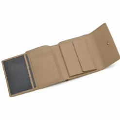 Lazarotti Damengeldbörsen Querformat<Bologna Leather Geldbörse Leder 12 cm sand