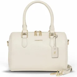 Clearance Lazarotti Bologna Leather Handtasche Leder 26 cm cream