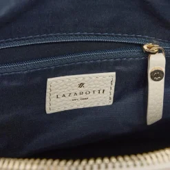 Clearance Lazarotti Bologna Leather Handtasche Leder 26 cm cream