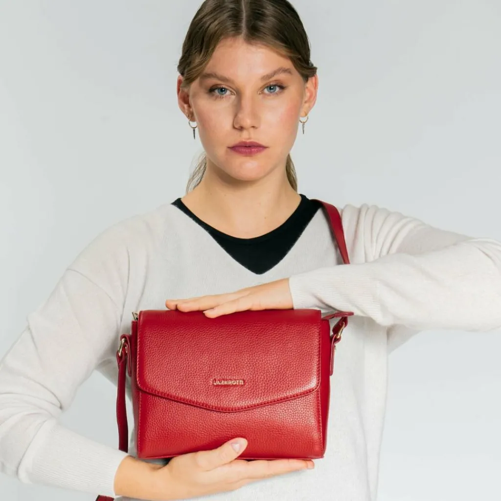 Lazarotti Bologna Leather Umhängetasche Leder 22 cm