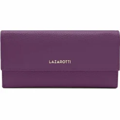 Sale Lazarotti Bologna Leather Geldbörse Leder 19 cm purple