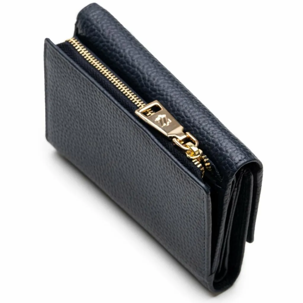 Lazarotti Damengeldbörsen Querformat<Bologna Leather Geldbörse Leder 14 cm navy