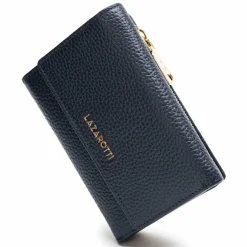 Lazarotti Damengeldbörsen Querformat<Bologna Leather Geldbörse Leder 14 cm navy