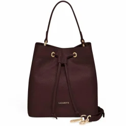 Lazarotti Schultertaschen|Henkeltaschen<Bologna Leather Beuteltasche Leder 25 cm burgundy