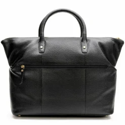New Lazarotti Bologna Leather Shopper Tasche Leder 36 cm black