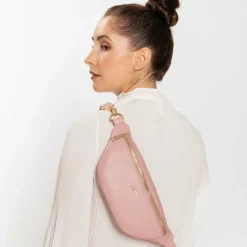 Sale Lazarotti Bologna Leather Gürteltasche Leder 31 cm rose