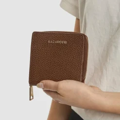 Sale Lazarotti Bologna Leather Geldbörse Leder 10 cm brown