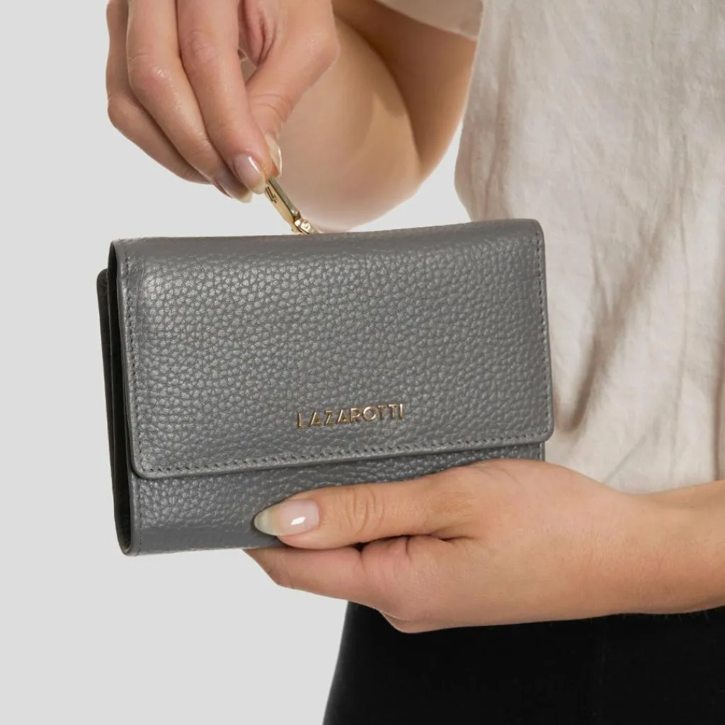 Damen Lazarotti Bologna Leather Geldbörse Leder 14 cm