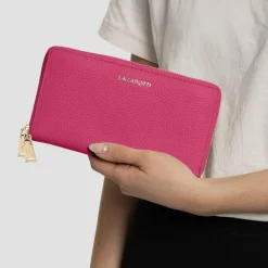 Sale Lazarotti Bologna Leather Geldbörse RFID Schutz Leder 20 cm hot pink