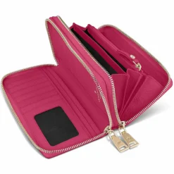 Sale Lazarotti Bologna Leather Geldbörse RFID Schutz Leder 20 cm hot pink