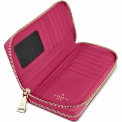 Sale Lazarotti Bologna Leather Geldbörse RFID Schutz Leder 20 cm hot pink