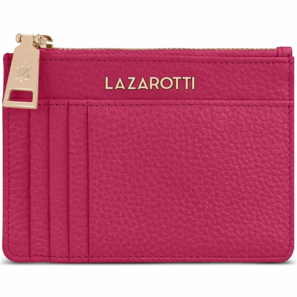 Lazarotti Schlüsseletuis<Bologna Leather Schlüsseletui Leder 11,5 cm mit Air Tag Fach hot pink
