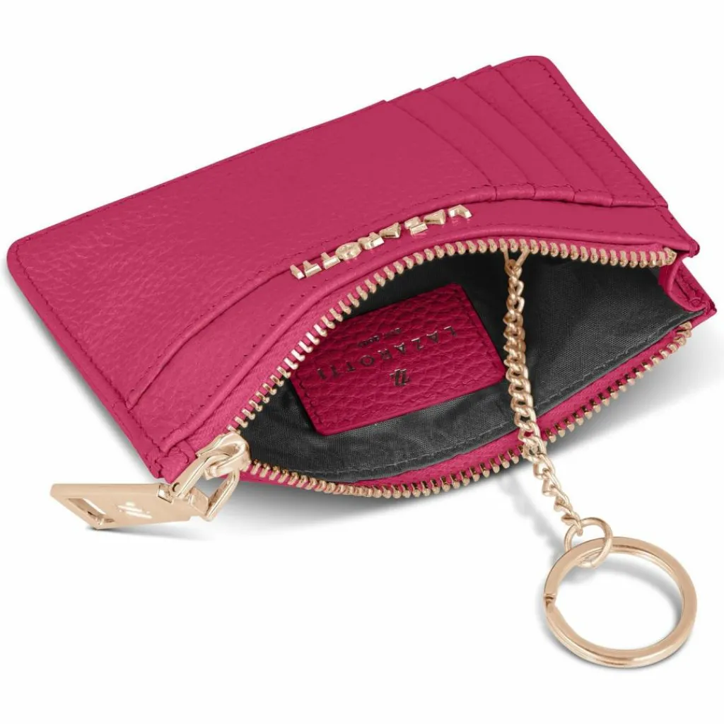 Lazarotti Schlüsseletuis<Bologna Leather Schlüsseletui Leder 11,5 cm mit Air Tag Fach hot pink