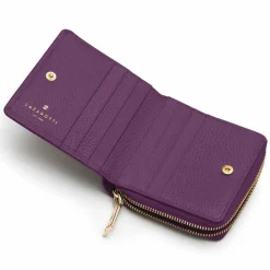 Online Lazarotti Bologna Leather Geldbörse Leder 10 cm purple