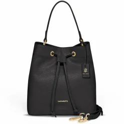 Lazarotti Schultertaschen|Henkeltaschen<Bologna Leather Beuteltasche Leder 25 cm black