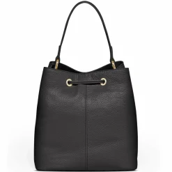 Lazarotti Schultertaschen|Henkeltaschen<Bologna Leather Beuteltasche Leder 25 cm black