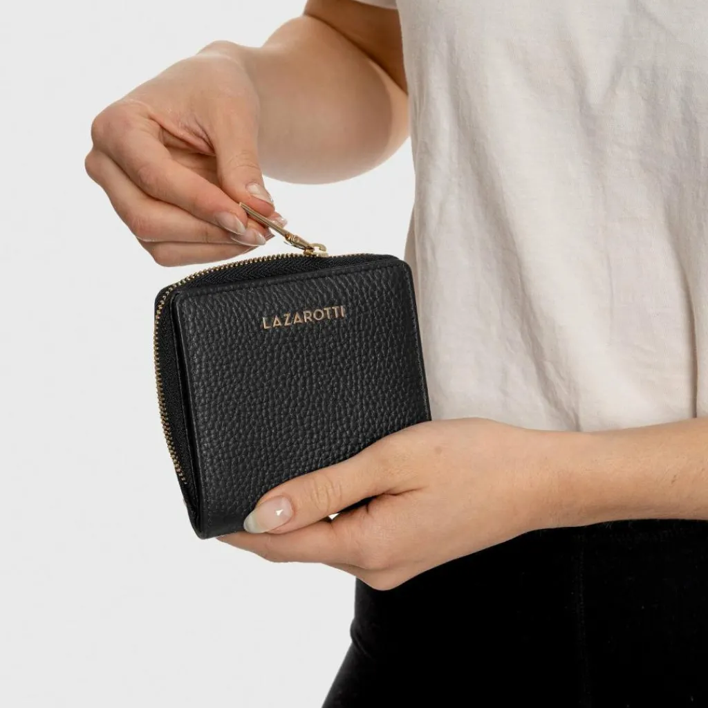 Damen Lazarotti Bologna Leather Geldbörse Leder 10 cm