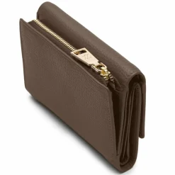 Lazarotti Damengeldbörsen Querformat<Bologna Leather Geldbörse Leder 14 cm taupe