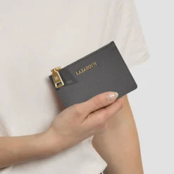 Best Lazarotti Bologna Leather Schlüsseletui Leder 11.5 cm grey