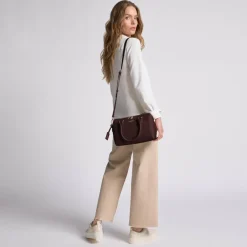 Lazarotti Henkeltaschen<Bologna Leather Handtasche Leder 26 cm burgundy