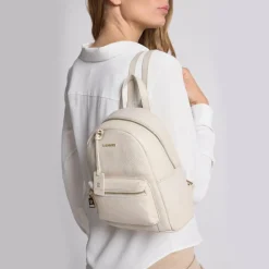 Sale Lazarotti Bologna Leather City Rucksack Leder 27 cm cream