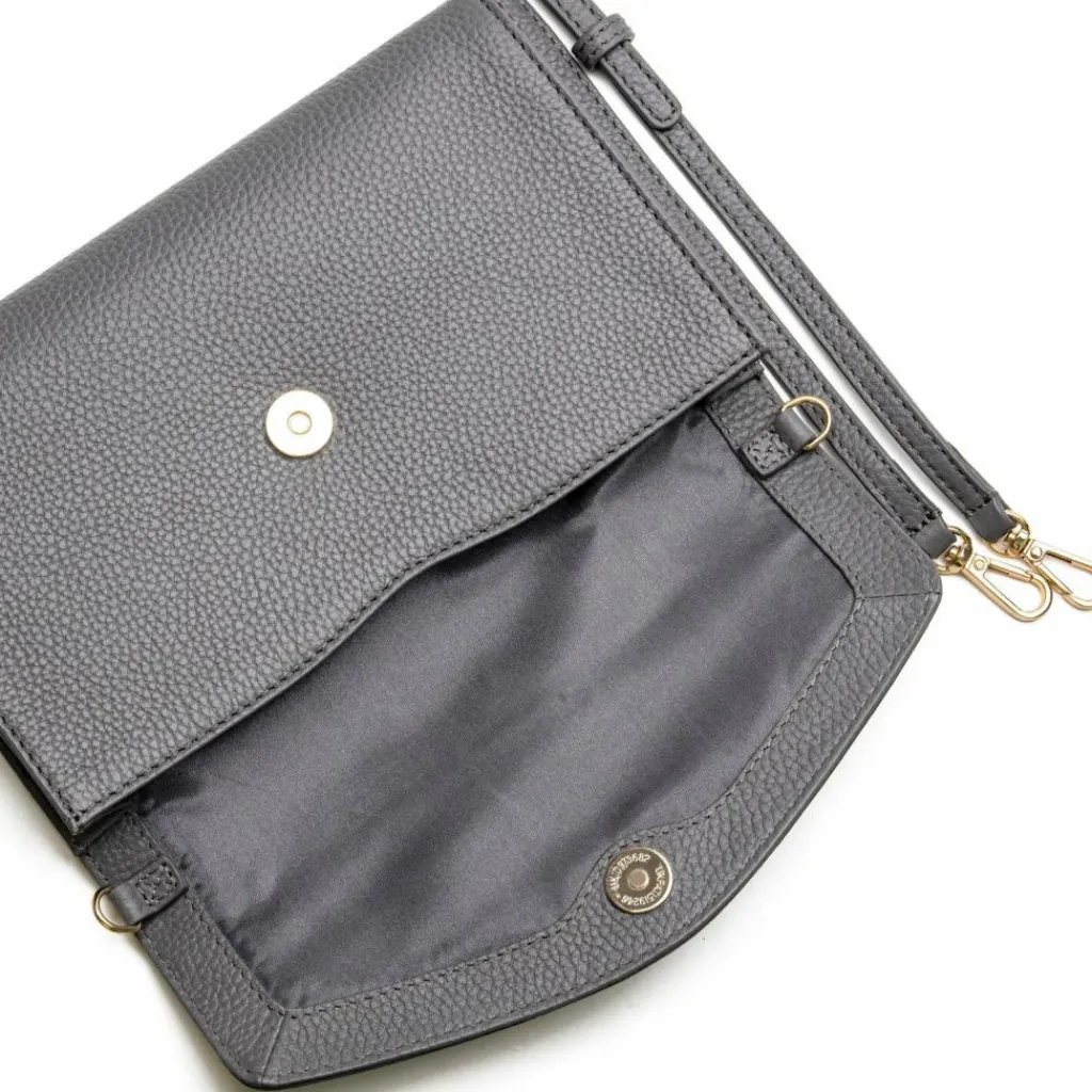 Clearance Lazarotti Bologna Leather Clutch Tasche Leder 23 cm grey