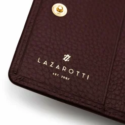 Lazarotti Damengeldbörsen Querformat<Bologna Leather Geldbörse Leder 10 cm burgundy