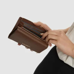 New Lazarotti Bologna Leather Geldbörse Leder 14 cm brown