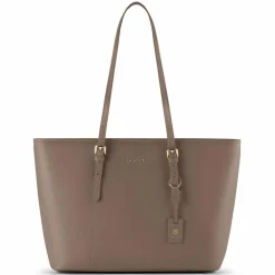 Lazarotti Shopper|Schultertaschen<Bologna Leather Shopper Tasche Leder 35 cm taupe