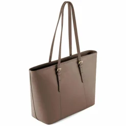 Lazarotti Shopper|Schultertaschen<Bologna Leather Shopper Tasche Leder 35 cm taupe