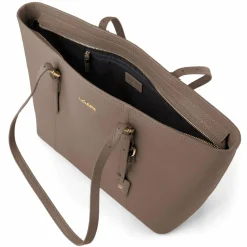 Lazarotti Shopper|Schultertaschen<Bologna Leather Shopper Tasche Leder 35 cm taupe