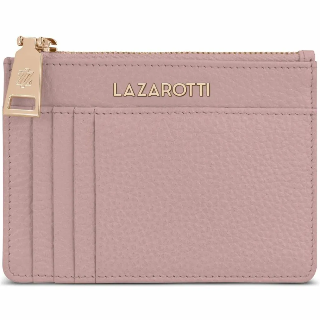 Outlet Lazarotti Bologna Leather Schlüsseletui Leder 11,5 cm mit Air Tag Fach rose
