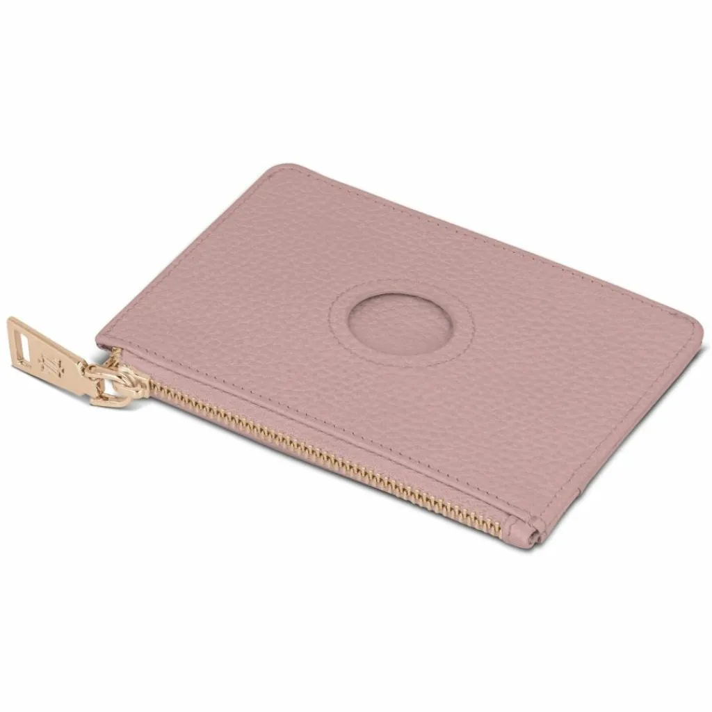 Outlet Lazarotti Bologna Leather Schlüsseletui Leder 11,5 cm mit Air Tag Fach rose