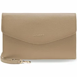 Hot Lazarotti Bologna Leather Clutch Tasche Leder 23 cm sand