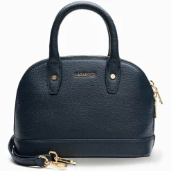Lazarotti Bologna Leather Handtasche Leder 24 cm navy 2