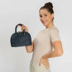 Lazarotti Bologna Leather Handtasche Leder 24 cm navy 2