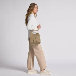 Online Lazarotti Bologna Leather Beuteltasche Leder 25 cm sand