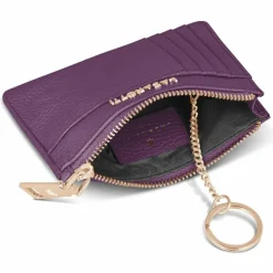 Lazarotti Schlüsseletuis<Bologna Leather Schlüsseletui Leder 11,5 cm mit Air Tag Fach purple