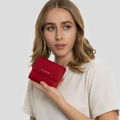 Online Lazarotti Bologna Leather Geldbörse Leder 12 cm red