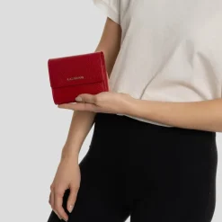 Online Lazarotti Bologna Leather Geldbörse Leder 12 cm red