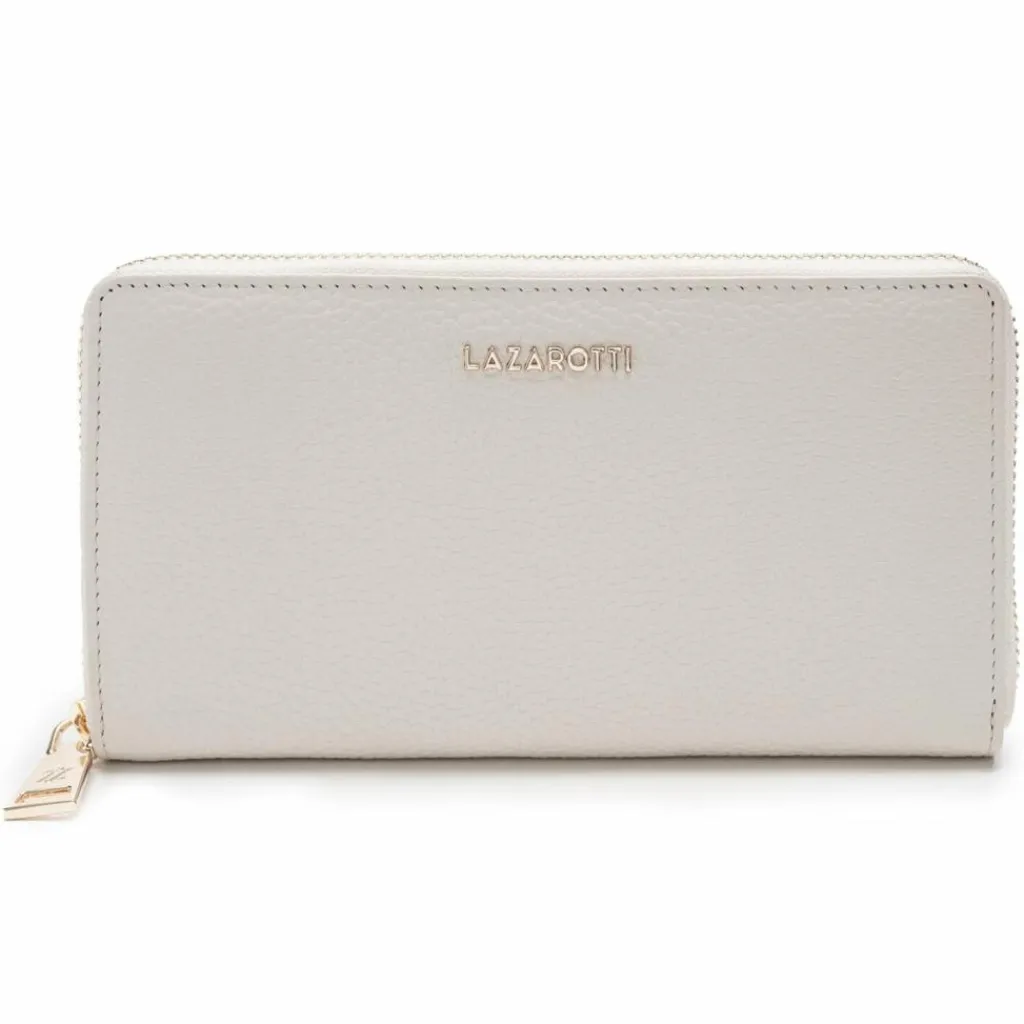 Lazarotti Damengeldbörsen Querformat<Bologna Leather Geldbörse Leder 19 cm cream