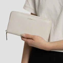 Lazarotti Damengeldbörsen Querformat<Bologna Leather Geldbörse Leder 19 cm cream