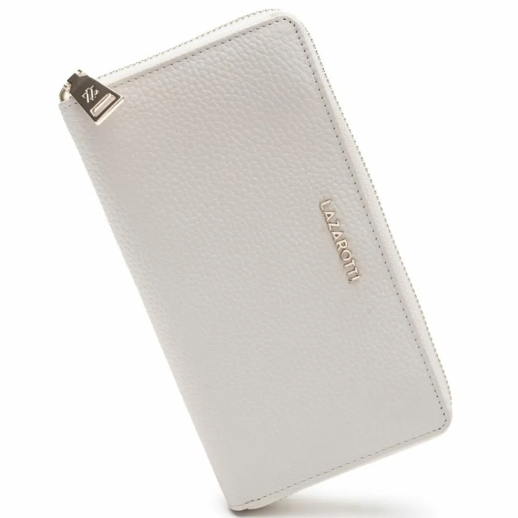 Lazarotti Damengeldbörsen Querformat<Bologna Leather Geldbörse Leder 19 cm cream