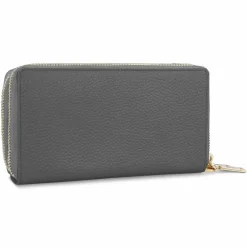 Hot Lazarotti Bologna Leather Geldbörse RFID Schutz Leder 20 cm grey