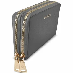 Hot Lazarotti Bologna Leather Geldbörse RFID Schutz Leder 20 cm grey
