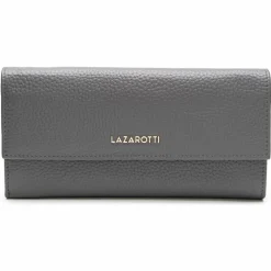 Lazarotti Damengeldbörsen Querformat<Bologna Leather Geldbörse Leder 19 cm grey