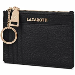 Lazarotti Bologna Leather Schlüsseletui Leder 11,5 cm mit Air Tag Fach black