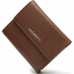 Lazarotti Damengeldbörsen Querformat<Bologna Leather Geldbörse Leder 12 cm brown