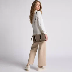 Lazarotti Henkeltaschen<Bologna Leather Handtasche Leder 26 cm taupe